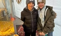 Kids of all ages will love to play carpet ball, foosball, and connect 4 while enjoying some complimentary hot fresh popcorn in our warmed game tent.